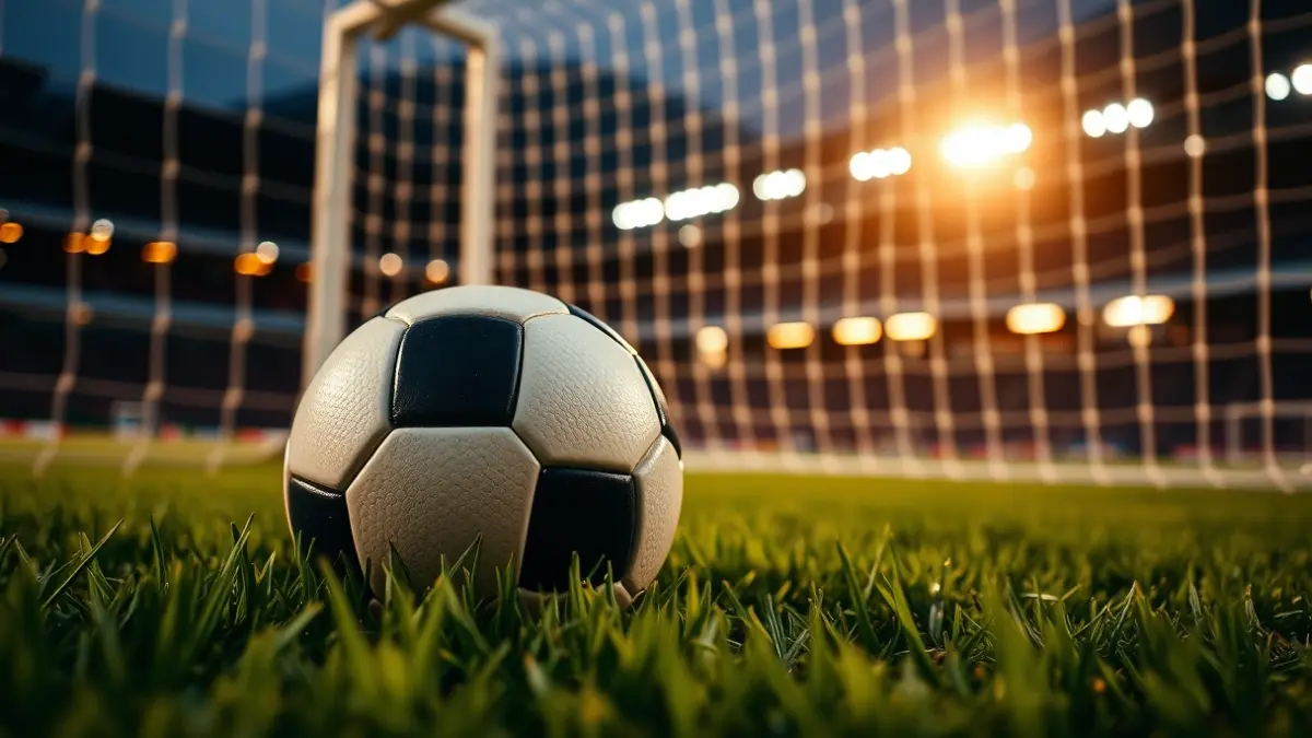 Imagen genérica de un balón de fútbol sobre el césped de un estadio.