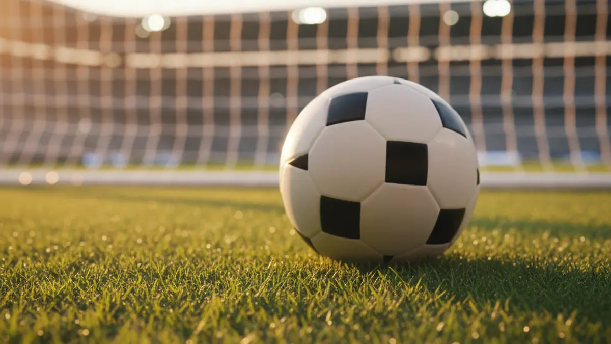 Imatge genèrica d'una pilota de futbol sobre la gespa d'un camp.