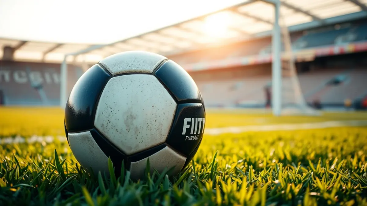 Generic image of a soccer ball on a field's grass.