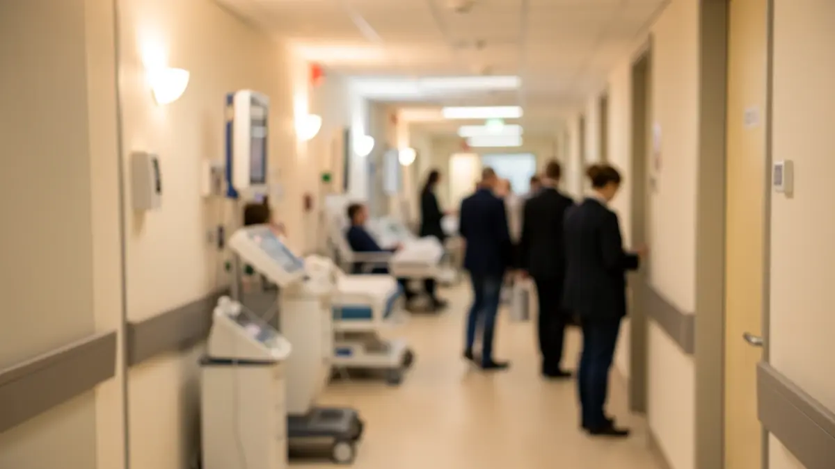 Imagen genérica de un pasillo de hospital con iluminación suave.