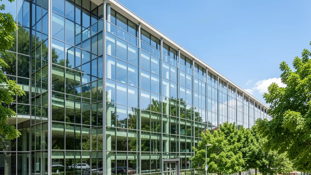 Imatge genèrica de la façana de l'edifici del Parc de Recerca Biomèdica de Barcelona.