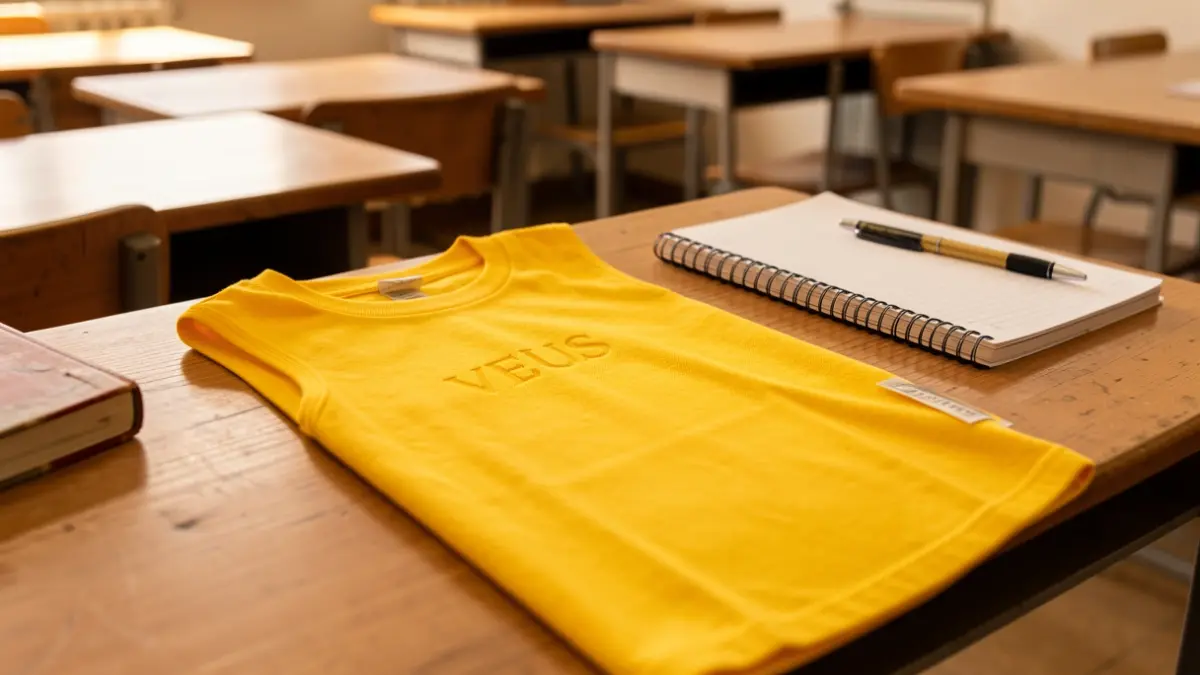 Imagen genérica de un chaleco amarillo de proyecto escolar.