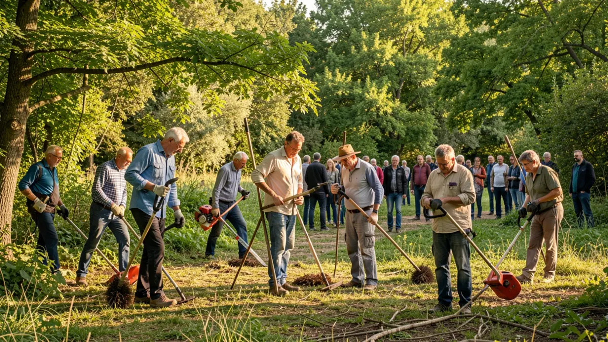 Generic image of people working on improving a natural space.
