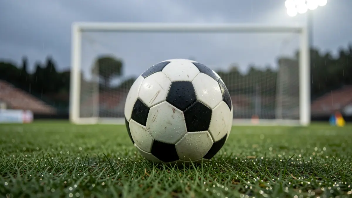 Imatge genèrica d'una pilota de futbol en un camp.