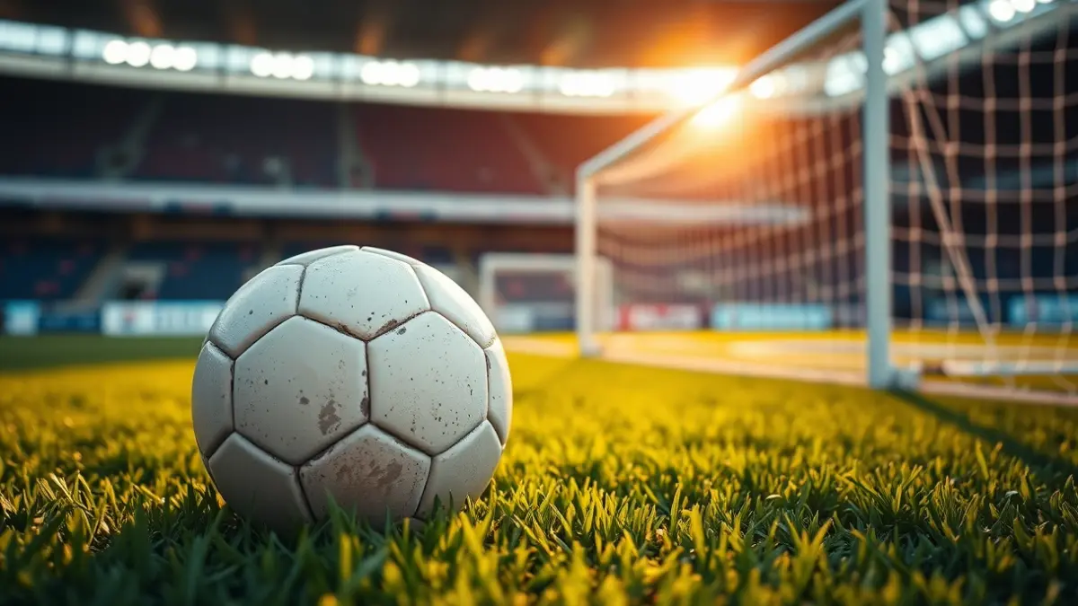 Imatge genèrica d'una pilota de futbol sobre la gespa d'un camp