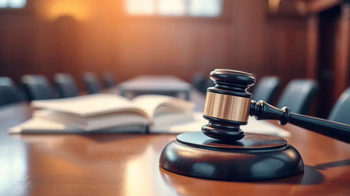 Imagen genérica de un mazo de juez sobre una mesa, simbolizando una decisión judicial.
