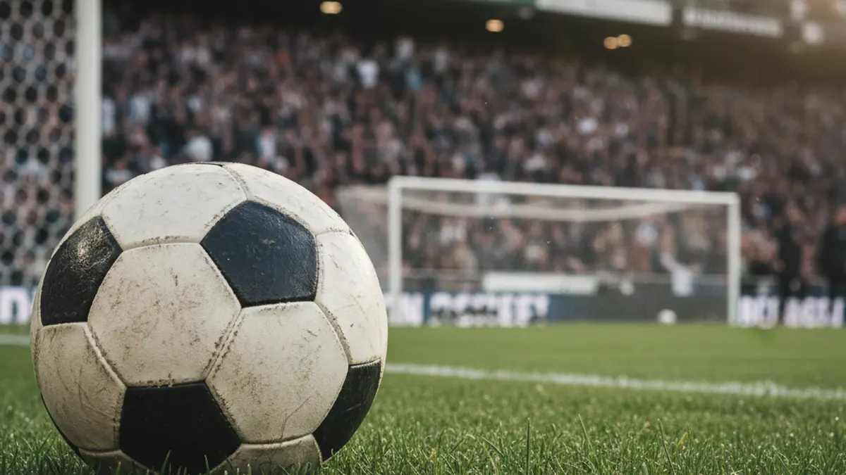 Generic image of a soccer ball on a green field.