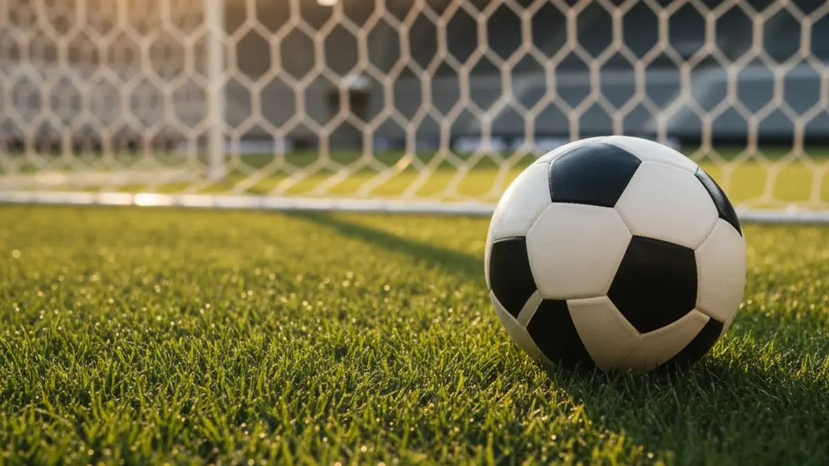 Imatge genèrica d'una pilota de futbol sobre la gespa d'un camp.