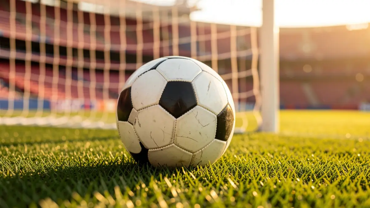 Imagen genérica de un balón de fútbol sobre césped.