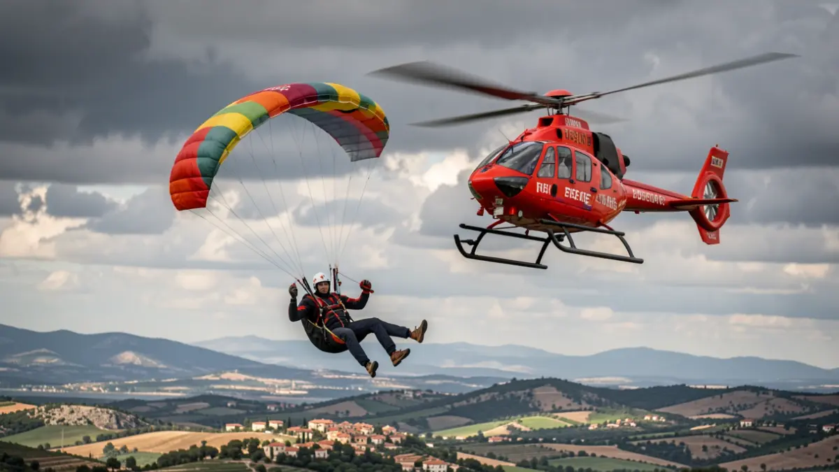 Imagen genérica de un rescate aéreo.