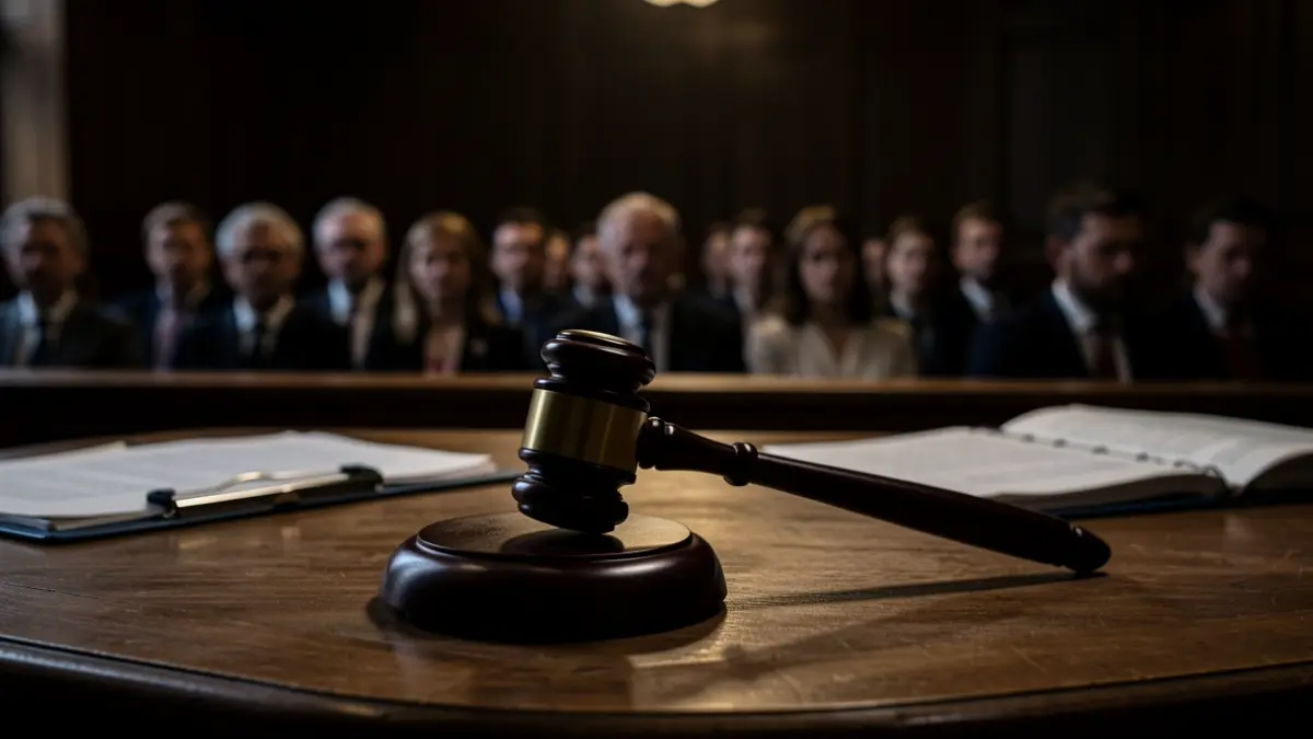 Imagen genérica de un tribunal con un mazo de juez.