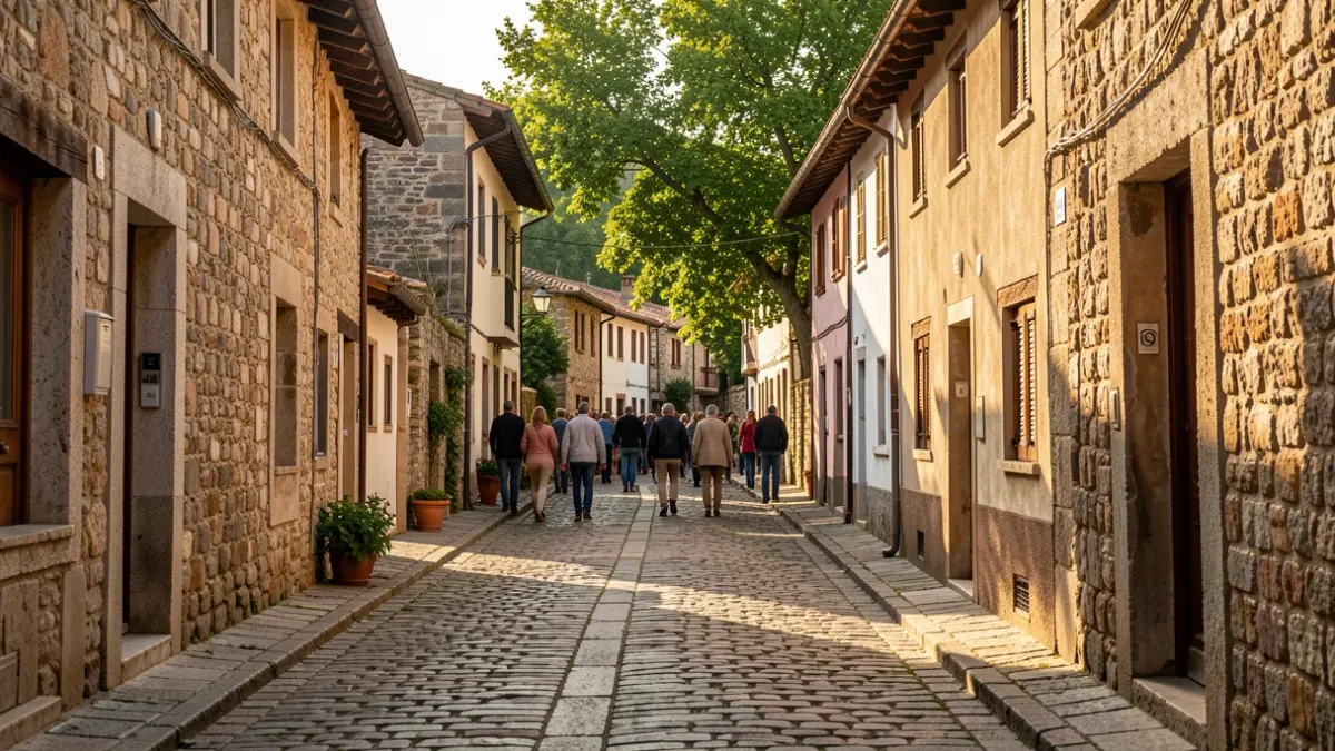 Imagen genérica de una calle de un pueblo catalán.
