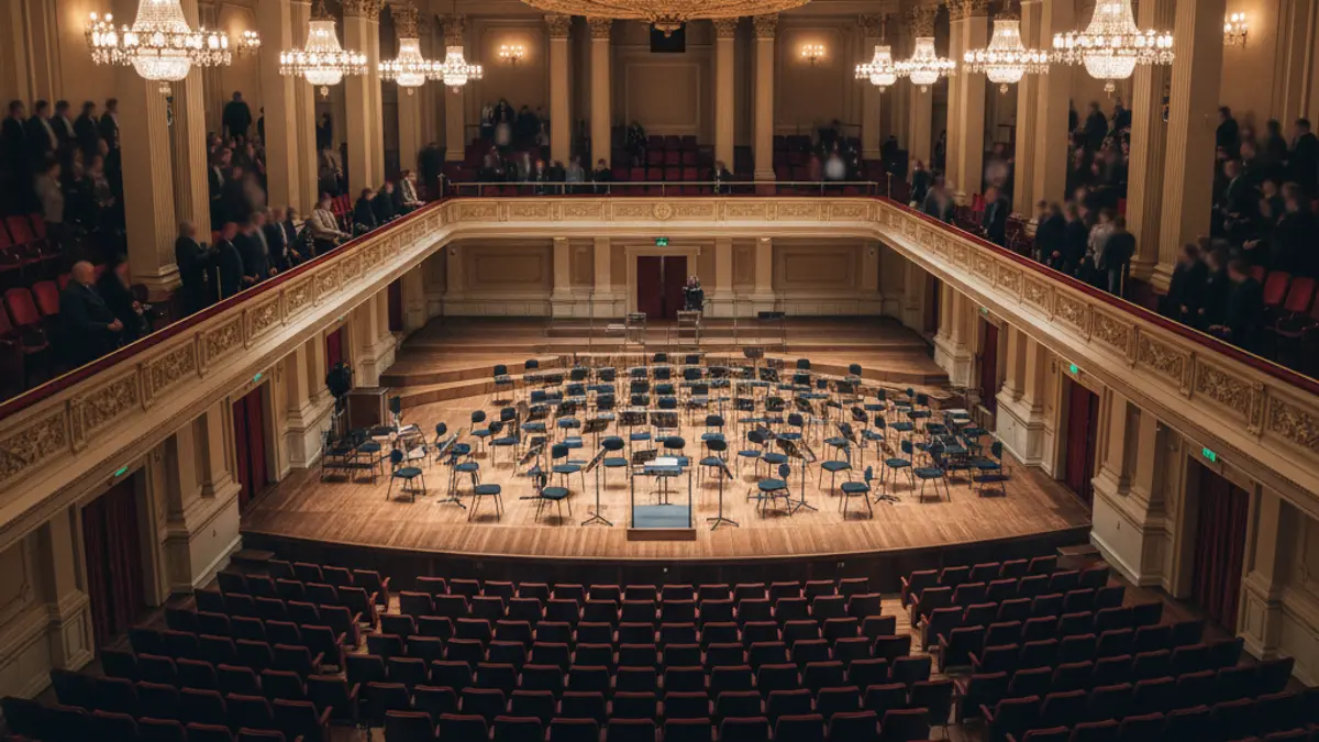 Imagen genérica de un concierto de música clásica en un auditorio.