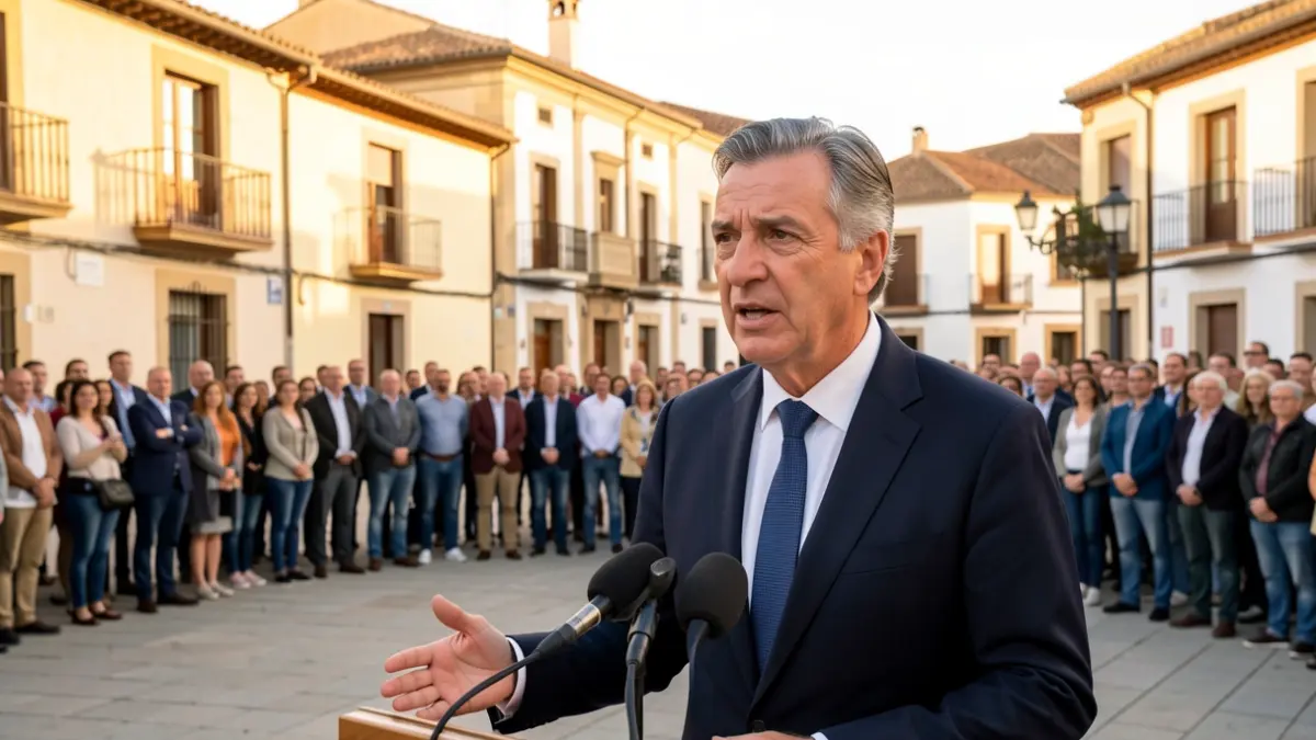 Salvador Illa parlant en un acte polític a Constantí.