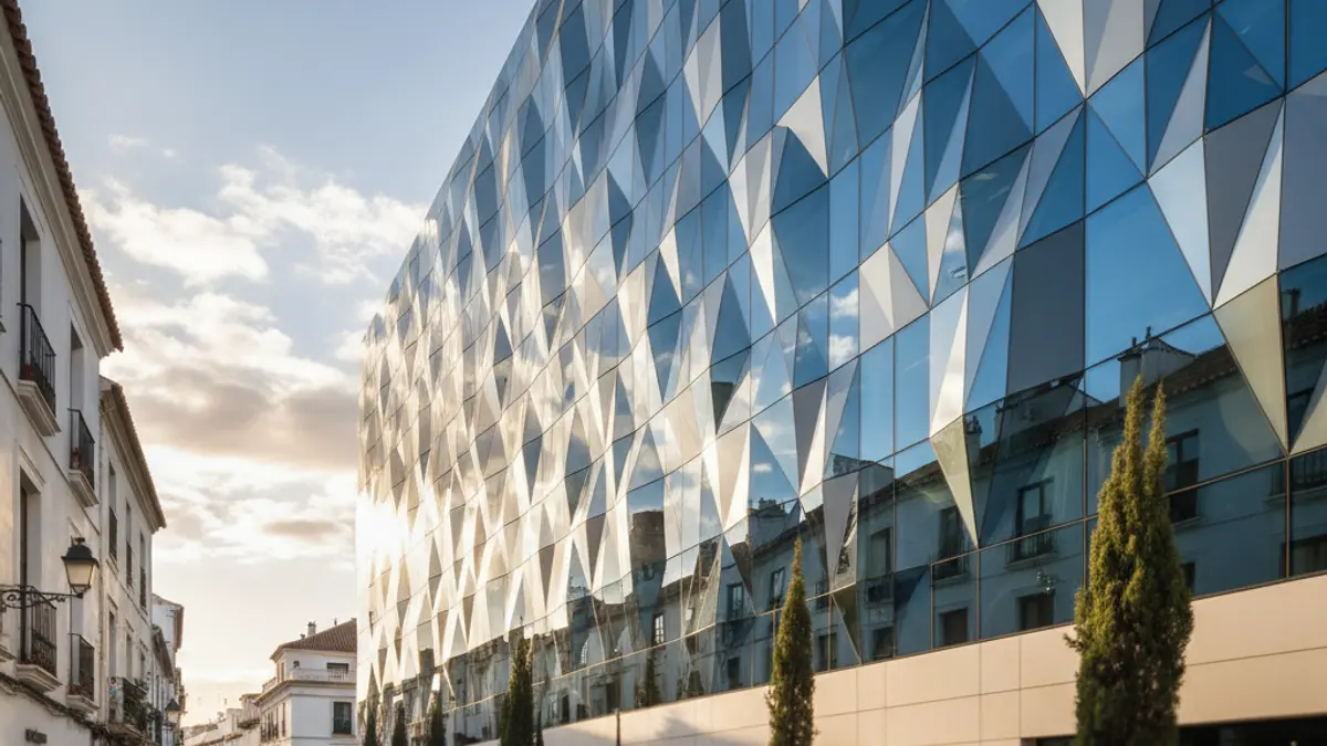 Imatge genèrica d'un edifici d'oficines modern que simbolitza l'expansió empresarial.