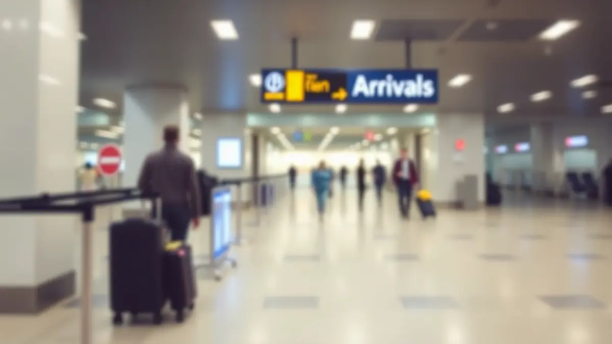 Imatge genèrica d'una terminal d'arribades d'aeroport.