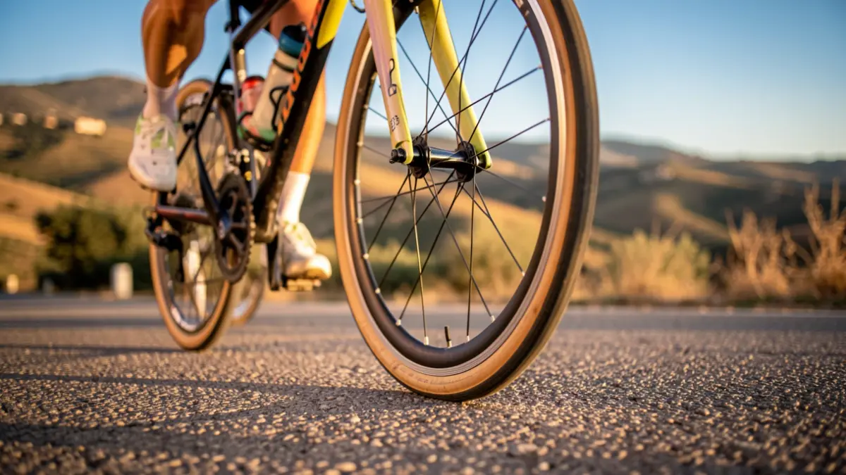 Imatge genèrica d'una cursa ciclista en un paisatge mediterrani.