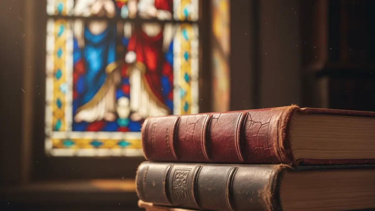 Imatge genèrica de llibres antics, simbolitzant el procés de beatificació i la història religiosa.