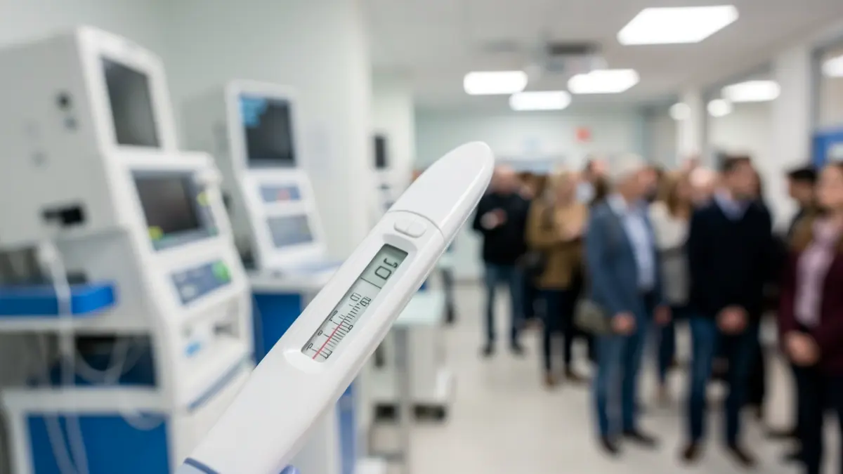 Imagen genérica de un termómetro médico.