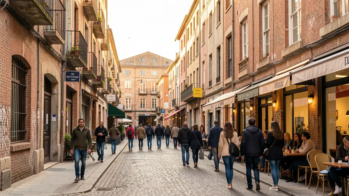 Imatge genèrica d'un carrer del barri del Poblenou a Barcelona.