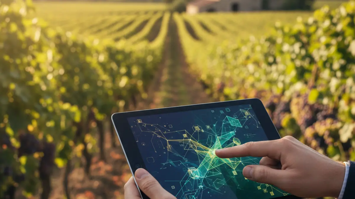 Imatge genèrica de tecnologia aplicada a la viticultura.