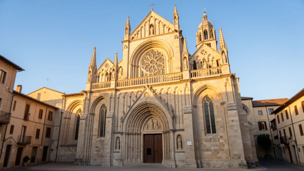 Fachada de la Catedral de La Seu d'Urgell.
