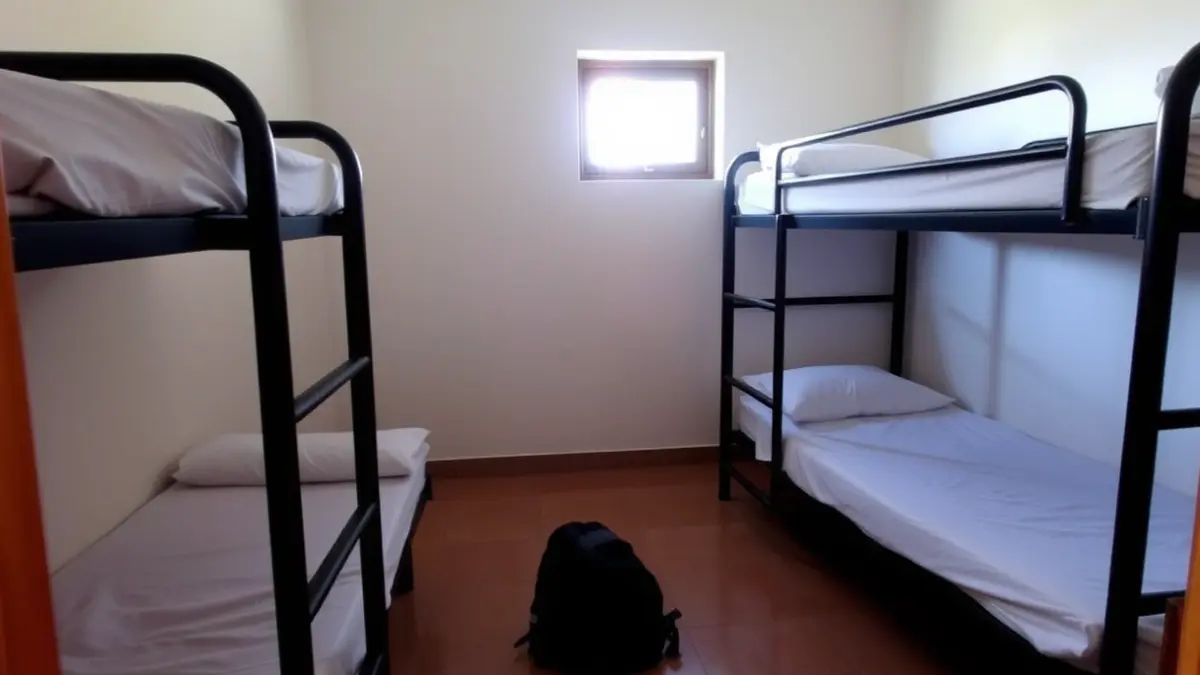 Imagen genérica de una cama en un albergue, simbolizando el alojamiento para trabajadores temporeros.