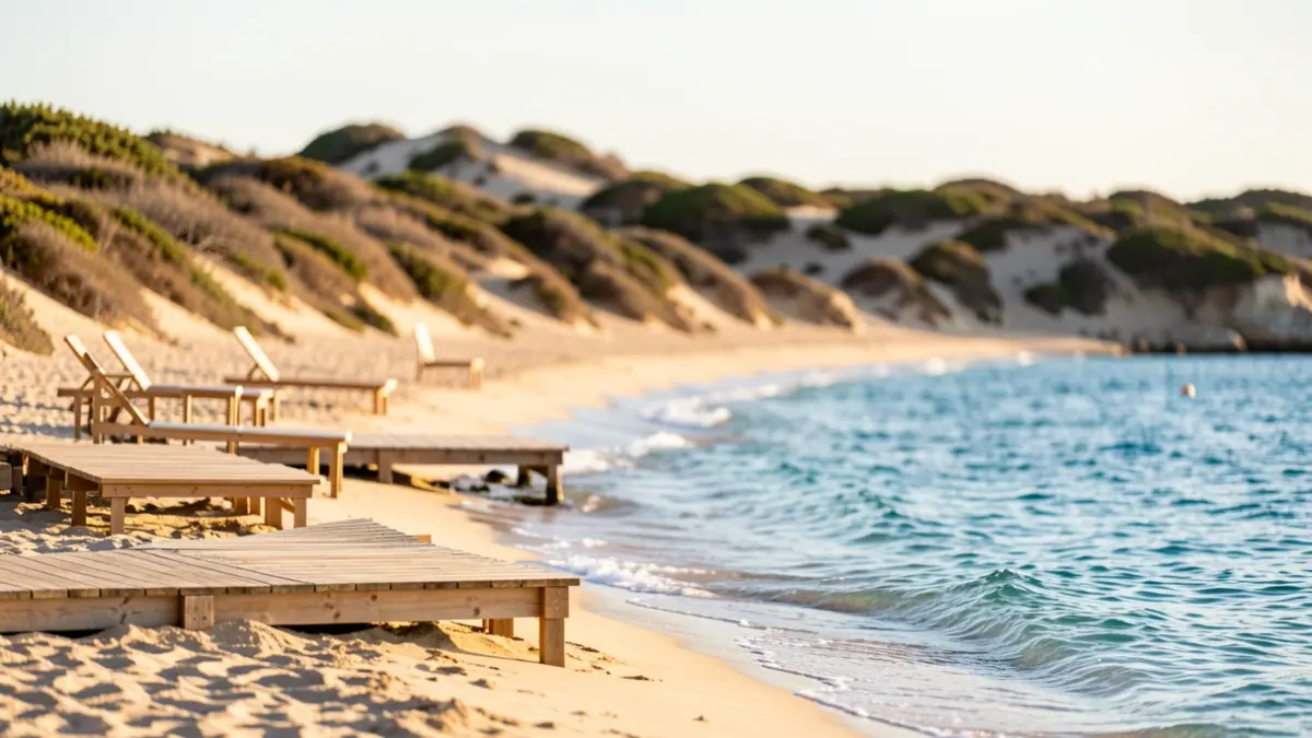 Imagen genérica de playas metropolitanas con mobiliario nuevo y accesos adaptados.