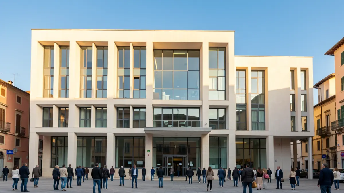 Generic image of a modern municipal building representing open administration.