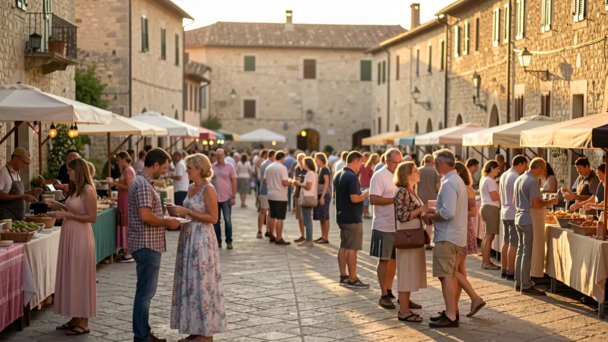 Generic image of an outdoor popular festival with people of all ages.