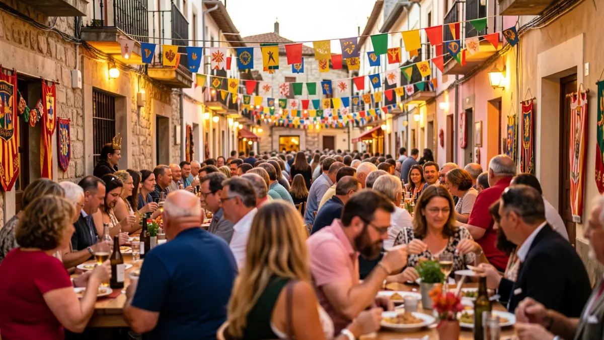 Imatge genèrica d'una festa popular catalana amb ambient festiu i gent participant.