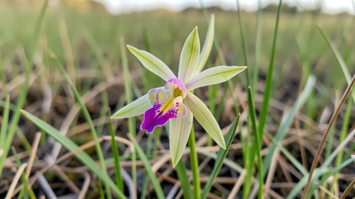 Orquídea silvestre en flor en el Delta del Llobregat.