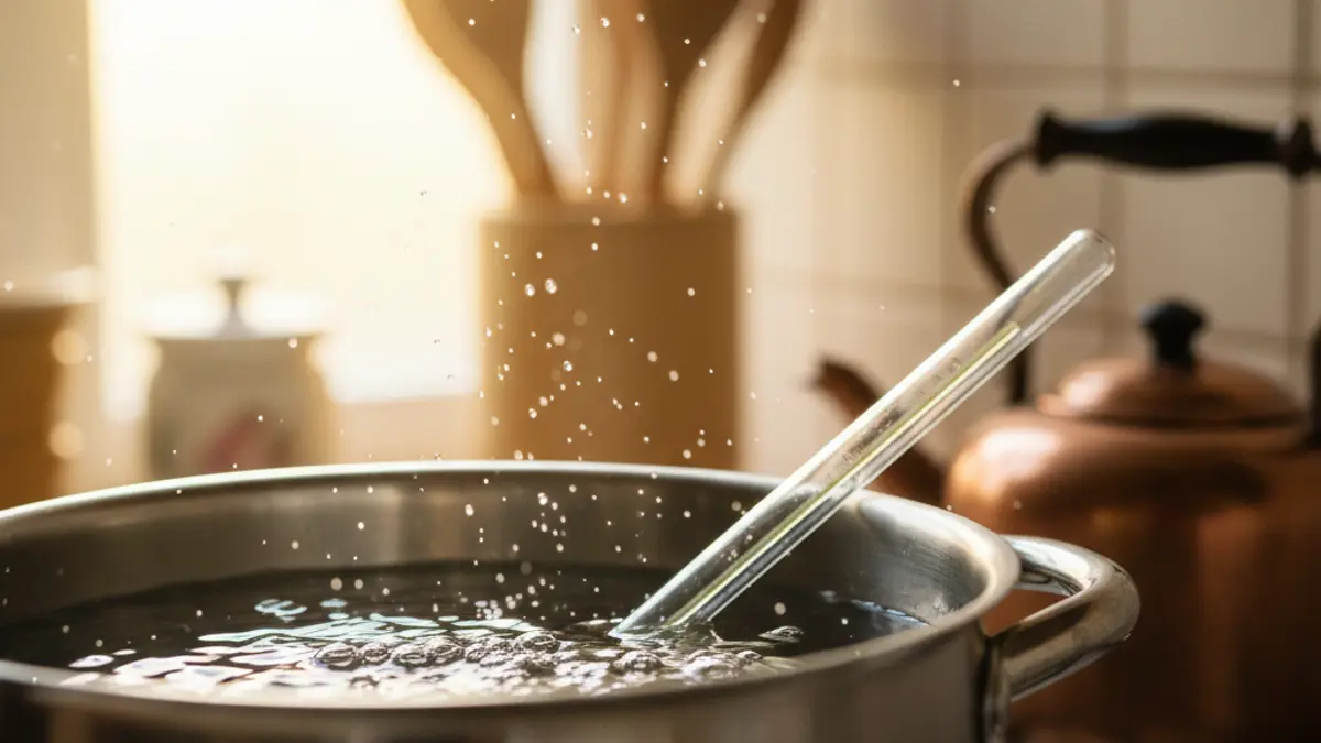 Imatge genèrica d'un termòmetre en una olla amb aigua escalfant-se lentament, simbolitzant un canvi gradual.