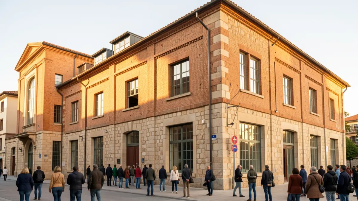 Imatge genèrica de la façana de la Fabra i Coats, seu de l'escola de música.