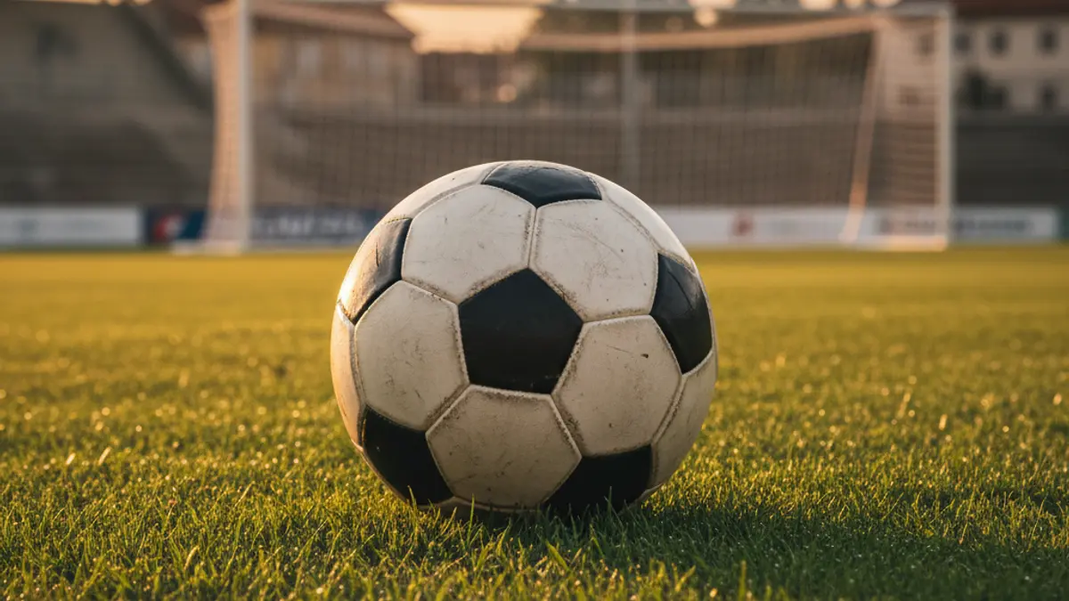 Imatge genèrica d'una pilota de futbol sobre la gespa d'un camp.