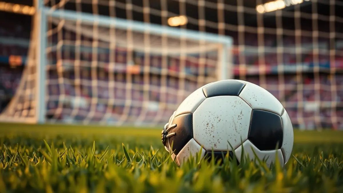 Imatge genèrica d'una pilota de futbol sobre la gespa d'un camp