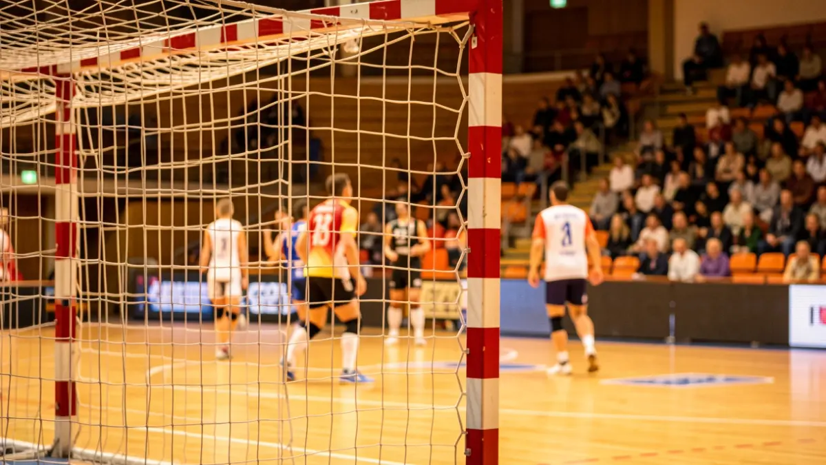 Imatge genèrica d'una pista d'handbol.