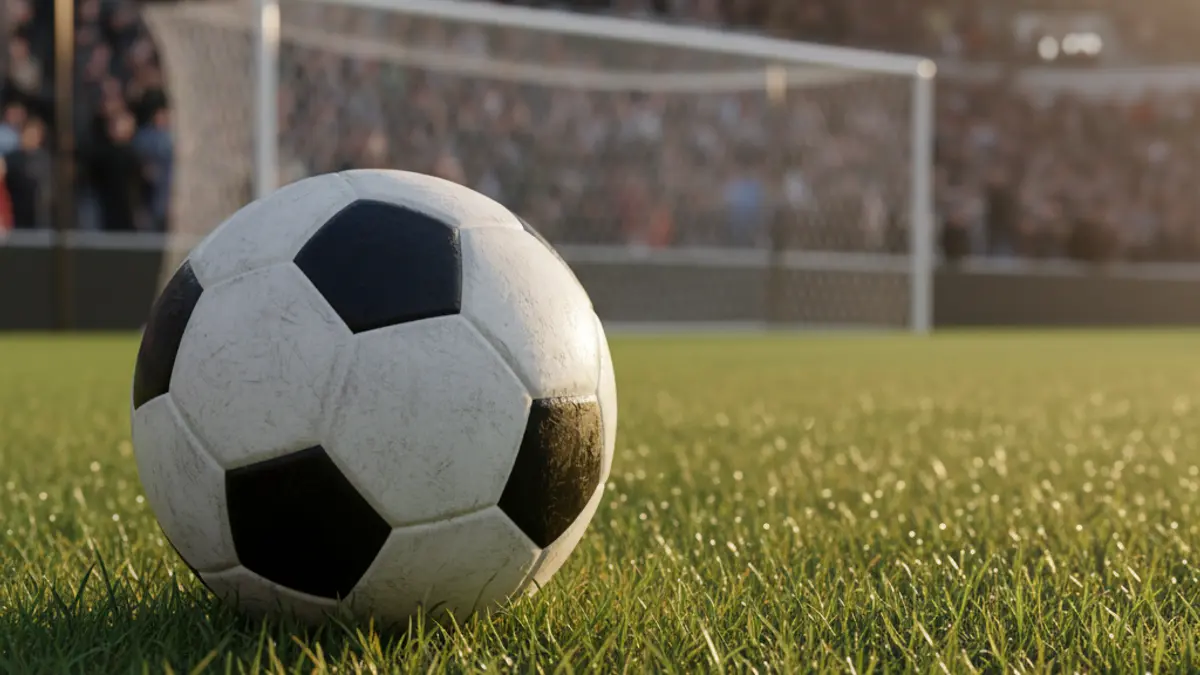 Imatge genèrica d'una pilota de futbol sobre la gespa d'un camp.