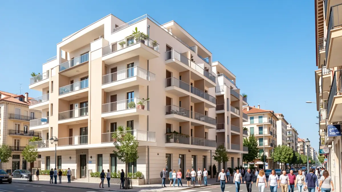 Generic image of apartment buildings in Catalonia.