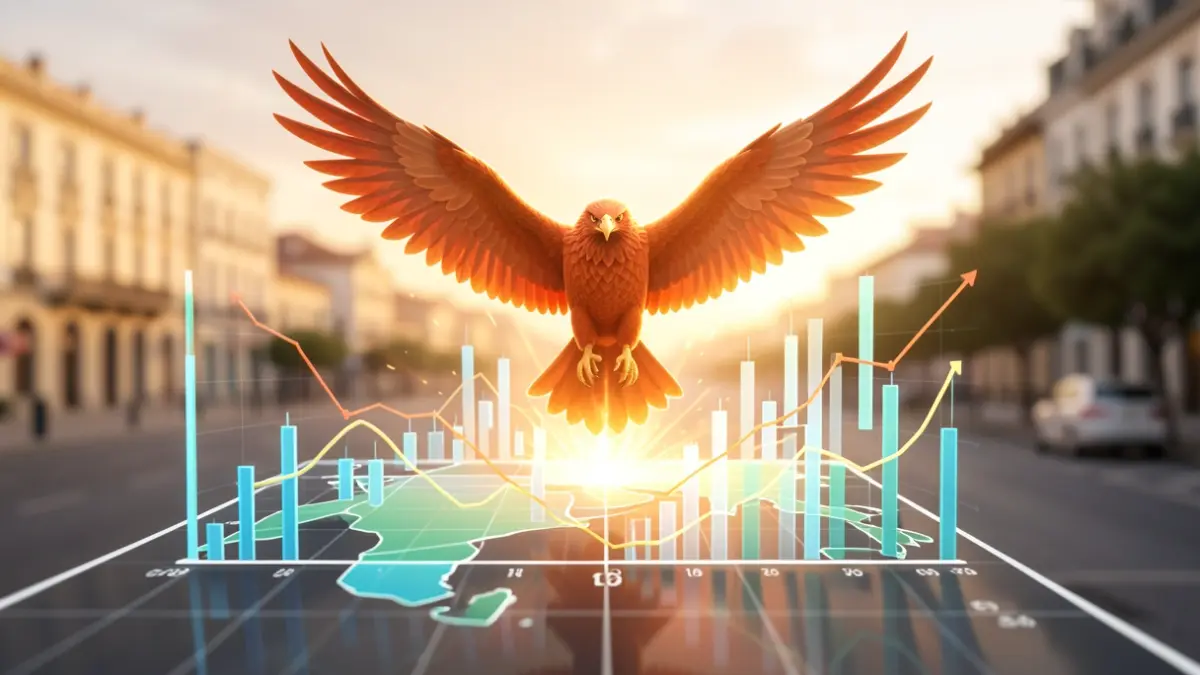 Imagen genérica de un fénix simbolizando un nuevo modelo económico para Cataluña.