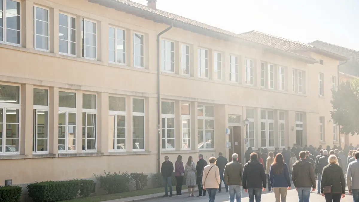Generic image of a school building in heat.