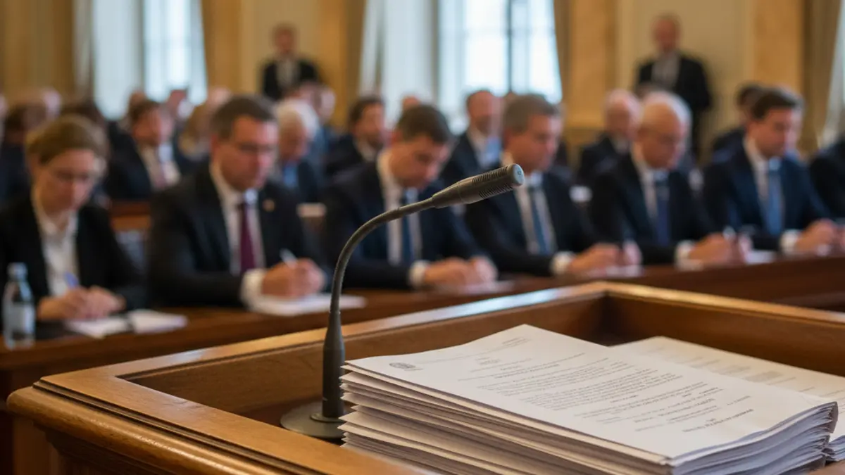 Imatge genèrica d'un micròfon en un faristol, simbolitzant una consulta pública o un acte administratiu.