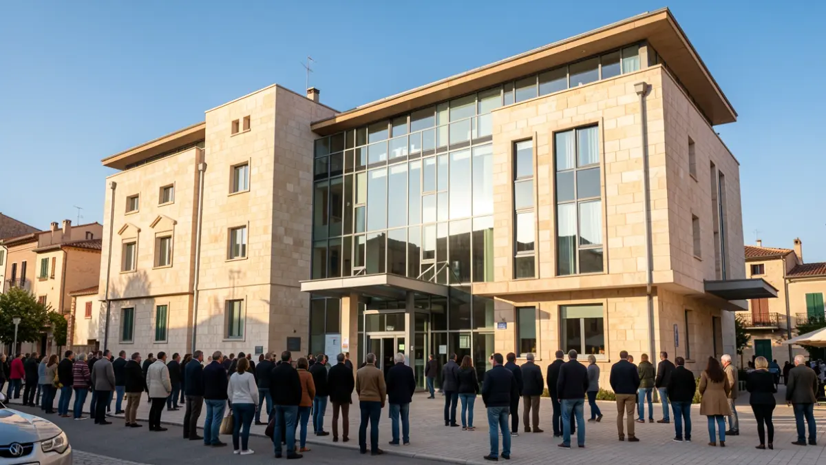 Façana de l'Hospital Comarcal del Montsià a Amposta.