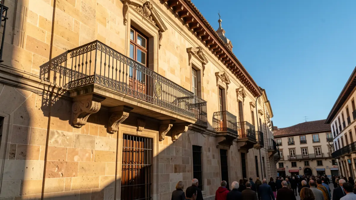 Imagen genérica de un ayuntamiento catalán con luz de tarde.