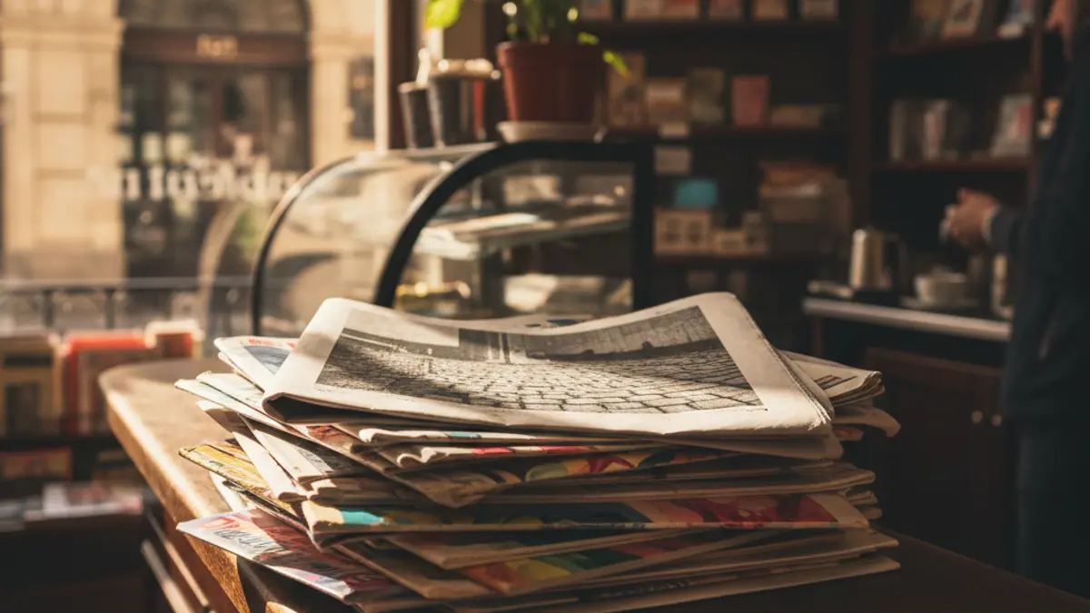 Imatge genèrica de diaris i revistes en un quiosc.