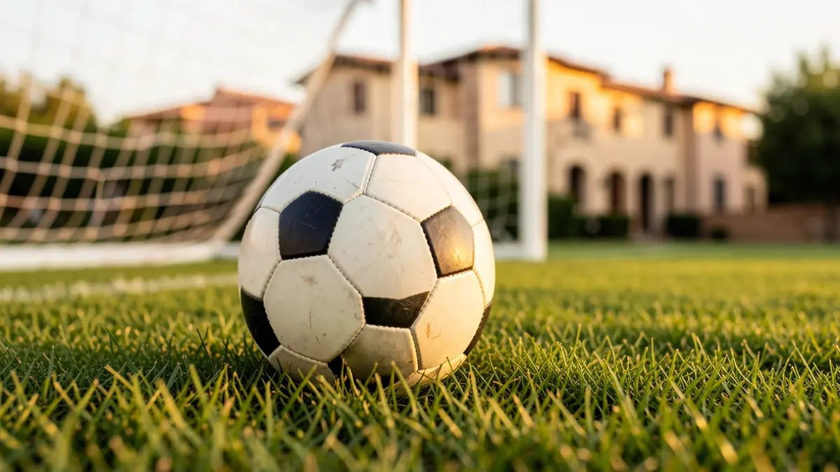 Imatge genèrica d'una pilota de futbol sobre gespa.