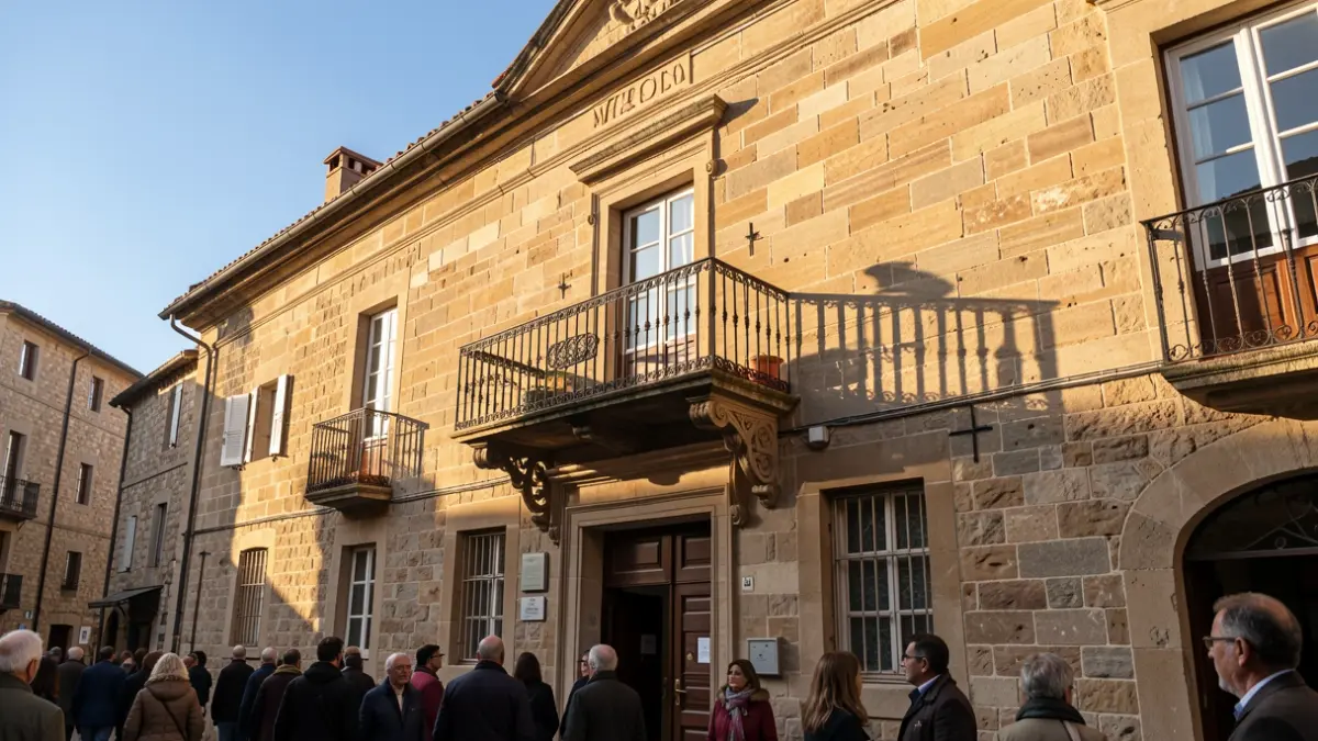 Imatge genèrica d'un edifici municipal amb arquitectura tradicional catalana.