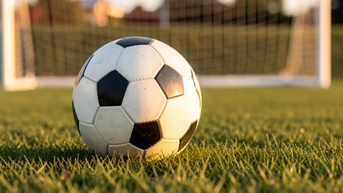 Imatge genèrica d'una pilota de futbol sobre gespa.