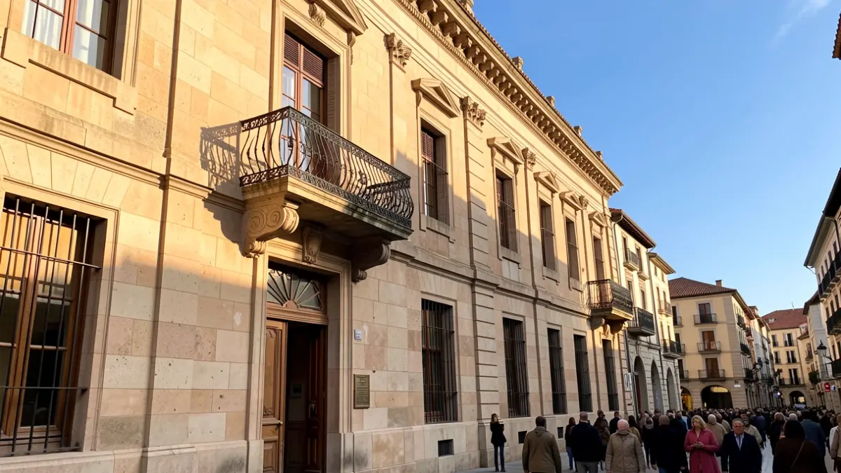 Imagen genérica de un ayuntamiento catalán con luz cálida.