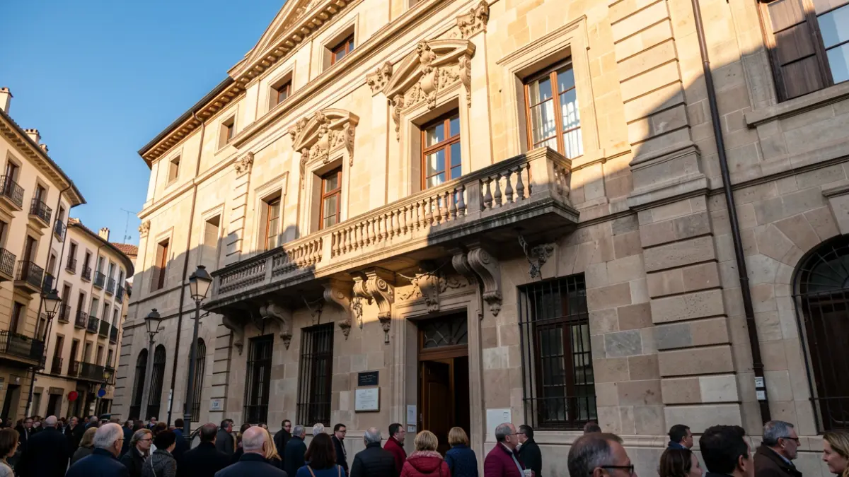 Imatge genèrica d'un edifici municipal amb arquitectura tradicional catalana.